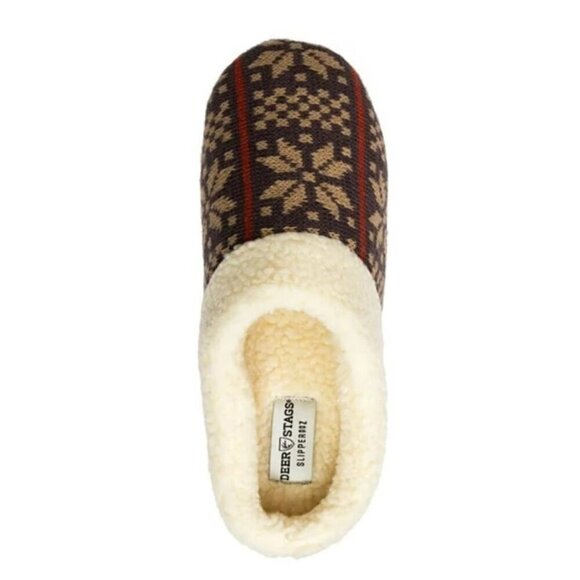 DEER STAGS LODGE Men's Closure-Toe Knit Comfort Slippers Shoes - Picture 4 of 6